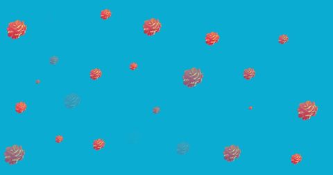 Vibrant Roses in Hypnotic Motion on Blue Background - Download Free Stock Images Pikwizard.com