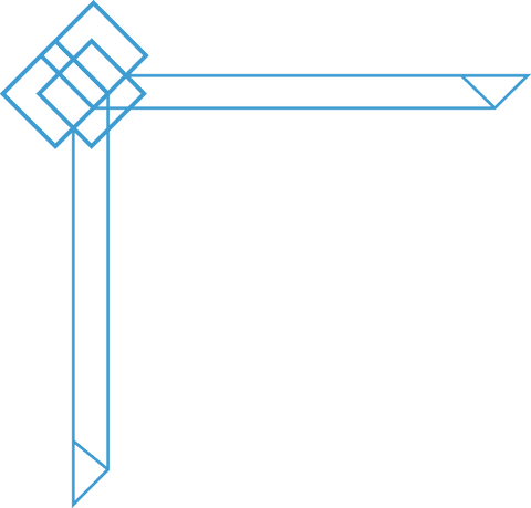 blue geometric frame corner with transparent background for decor - Download Free Stock Videos Pikwizard.com