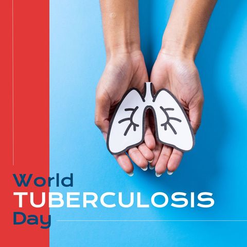 World Tuberculosis Day Graphic with Paper Lungs in Hands - Download Free Stock Templates Pikwizard.com