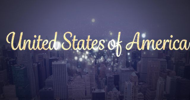 United States of America Text Over Cityscape - Download Free Stock Images Pikwizard.com