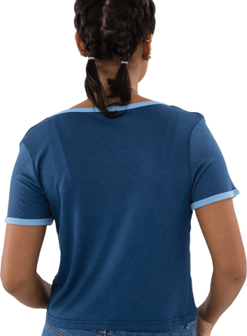 Rear View of Woman with Braided Hair in Blue Top on Transparent Background - Download Free Stock Videos Pikwizard.com
