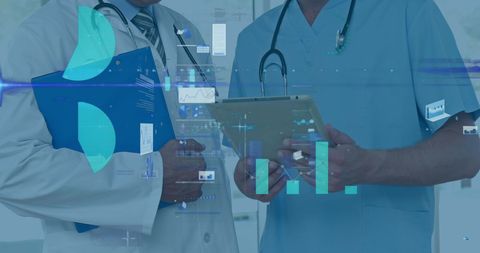 Healthcare Professionals Analyzing Financial Data and Medical Charts - Download Free Stock Images Pikwizard.com