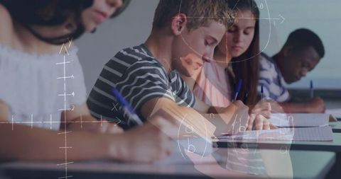 Students Immersed in Classroom Learning with Math Overlays