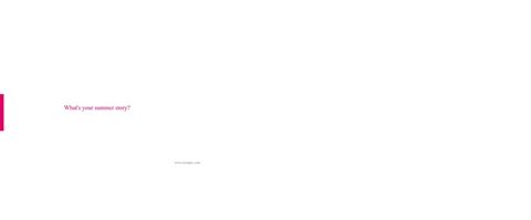 Inspirational summer story text on minimalist background