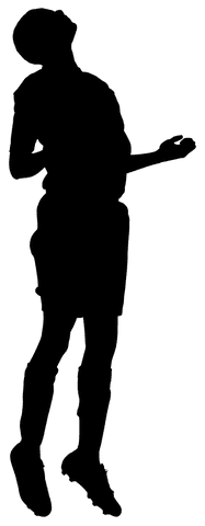 transparent silhouette of football player in dynamic motion - Download Free Stock Videos Pikwizard.com