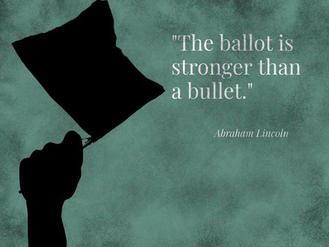 The Power of Voting: Ballot Silhouette Against Textured Background - Download Free Stock Templates Pikwizard.com