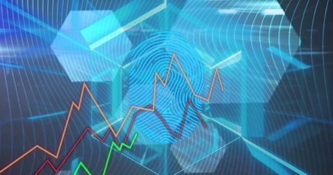 Digital Fingerprint with Data Analytics Overlay - Download Free Stock Images Pikwizard.com