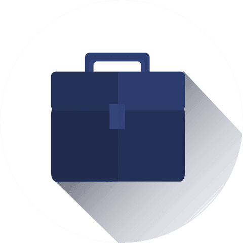 blue transparent briefcase symbol on white background - Download Free Stock Videos Pikwizard.com