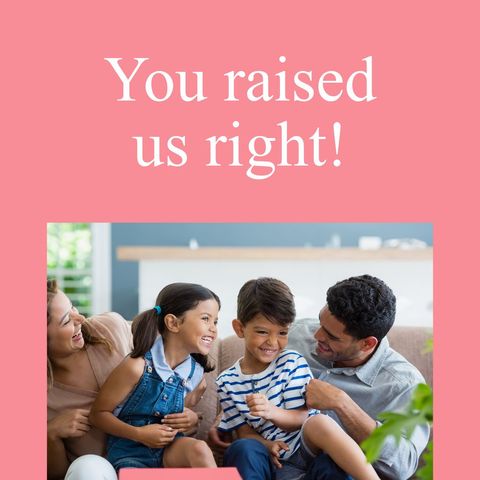 Happy Family Celebrating Parenthood with Children