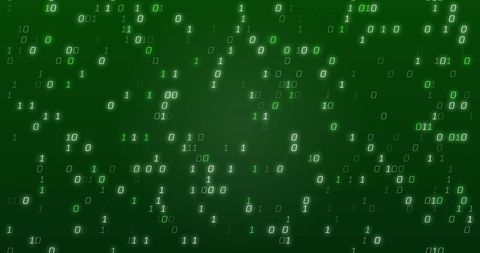Green Binary Code Flow on Digital Background - Download Free Stock Images Pikwizard.com