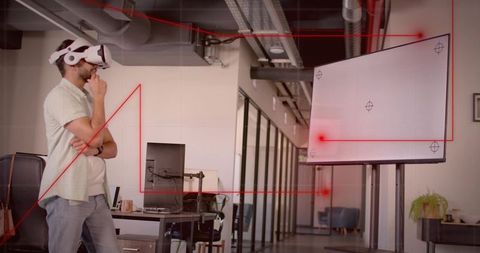 Innovative office environment with virtual reality technology