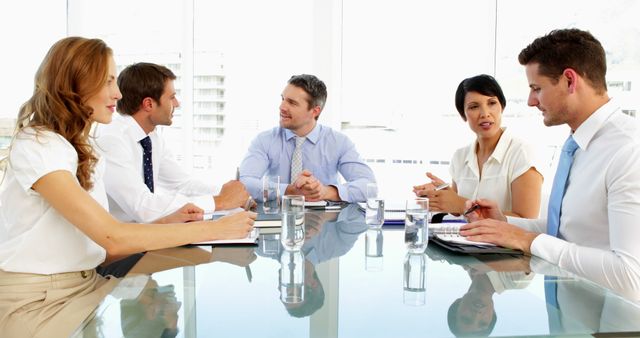 Group of Business Professionals Meeting in Modern Office - Download Free Stock Images Pikwizard.com