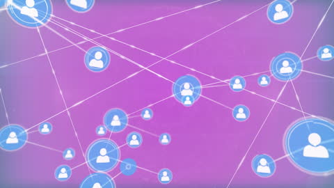 Global Networking Concept Featuring Profile Icon Connection