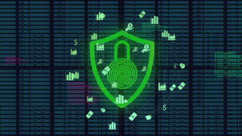 Digital Data Security Concept with Animation