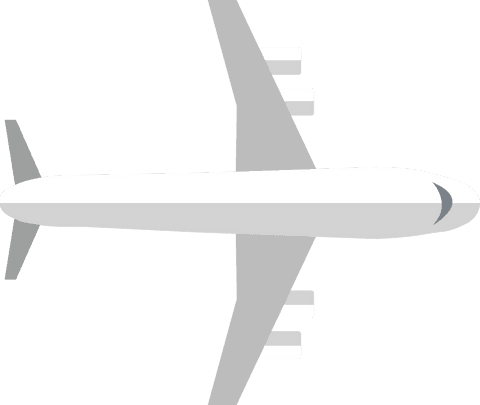 white airplane illustration on transparent background for travel designs - Download Free Stock Videos Pikwizard.com