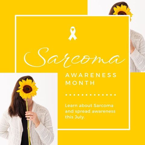 sarcoma awareness month celebration with sunflower symbolism - Download Free Stock Templates Pikwizard.com