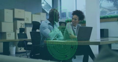 Digital Data Processing with Diverse Business Team in Office