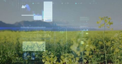 Futuristic augmented reality analytics over crop field
