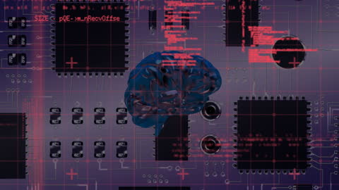 Globe with DNA and Digital Connections Animation