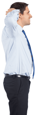 caucasian businessman standing on transparent background relaxing pose - Download Free Stock Videos Pikwizard.com
