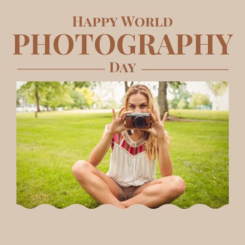 Celebrating World Photography Day in Park with Enthusiastic Photographer