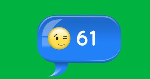Colorful Social Media Notification with Emoticon - Download Free Stock Images Pikwizard.com