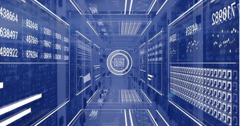 Futuristic Data Processing and Networking Concept - Download Free Stock Images Pikwizard.com