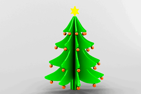 festive christmas tree with gold ornaments on transparent background - Download Free Stock Videos Pikwizard.com
