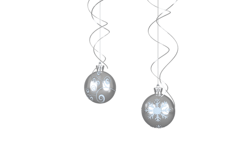 transparent hanging silver baubles with intricate patterns - Download Free Stock Videos Pikwizard.com