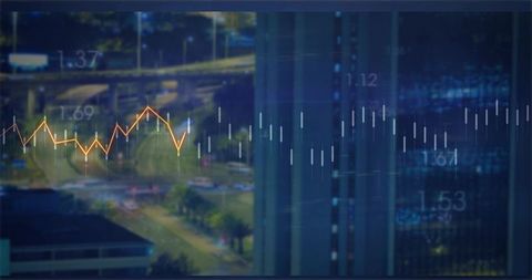 Finance and tech: dynamic urban data visualization overlay