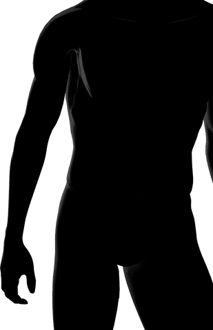 Transparent PNG Silhouette of Fit Man’s Mid Section Isolated - Download Free Stock Videos Pikwizard.com