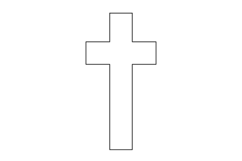 Detailed vector illustration of a Catholic cross appearing on a transparent background, highlighting its religious symbolism. Ideal for use in religious publications, educational content, graphic designs related to faith and Christianity, or for adding spiritual themes to custom projects.
