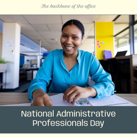 Celebrating administrative professionals day with prestigious teamwork