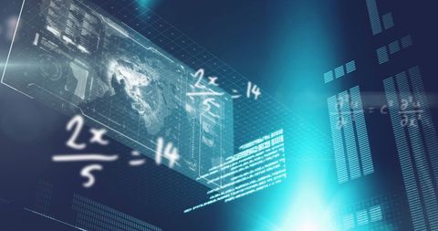 Digital Data Processing with Mathematical Algorithms Concept Art - Download Free Stock Images Pikwizard.com