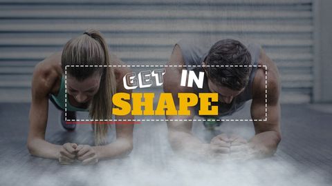 man and woman doing plank exercise outdoors for fitness motivation - Download Free Stock Templates Pikwizard.com