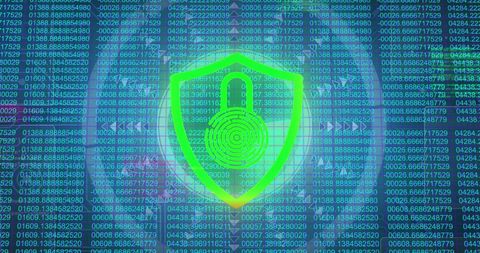 digital padlock over scanning data stream - Download Free Stock Images Pikwizard.com