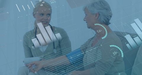 Doctor uses innovative technology in patient care consultation