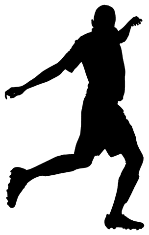 Digital Silhouette of Soccer Player Kicking on Transparent Background - Download Free Stock Videos Pikwizard.com