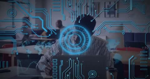 Tech Overlay Signaling Advanced Data Analysis in Office