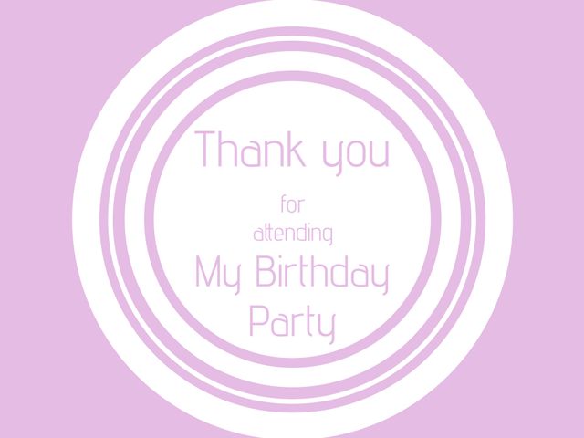 Purple-hued Thank-You Card for Birthday Celebrations Delivers Warm Appreciation - Download Free Stock Templates Pikwizard.com