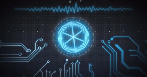 Futuristic Digital Data Processing with Circuit Board Interface - Download Free Stock Images Pikwizard.com