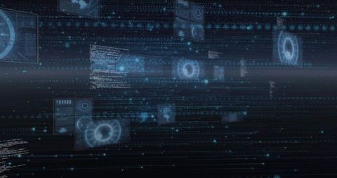 Futuristic Digital Interface with Data Processing Holograms - Download Free Stock Images Pikwizard.com