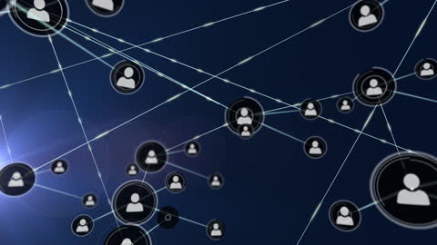 Global Networking Connections with People Icons