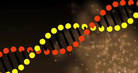 Illustration of DNA Strand with Glowing Background - Download Free Stock Images Pikwizard.com