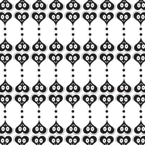elegant black heart pattern on transparent background - Download Free Stock Videos Pikwizard.com