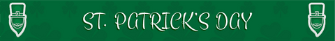 St. Patrick's Day Text on Green Banner Transparent Background - Download Free Stock Videos Pikwizard.com