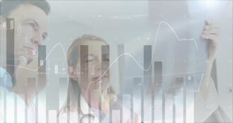 Doctors Analyzing X-ray with Medical Analytics Overlay