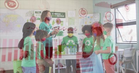 Teacher and Students Discuss Recycling While Facing Pandemic Challenges