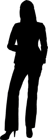 Transparent Silhouette of Businesswoman Standing in Professional Pose - Download Free Stock Videos Pikwizard.com