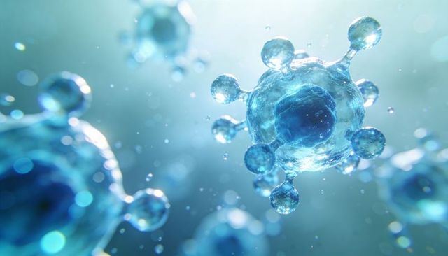 Revealing Translucent Blue Viral Particle with Spiked Surface and Dense Core
